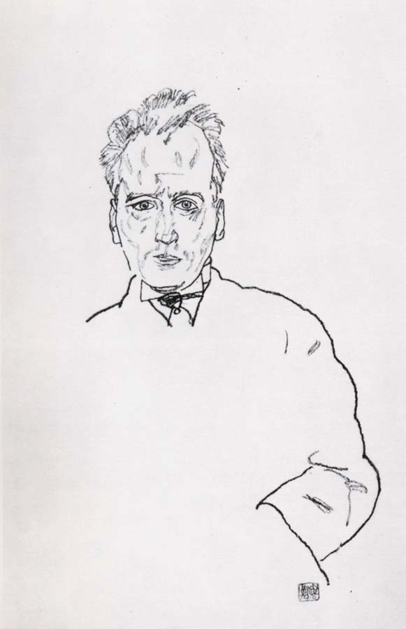 Egon Schiele Portrait of anton webern